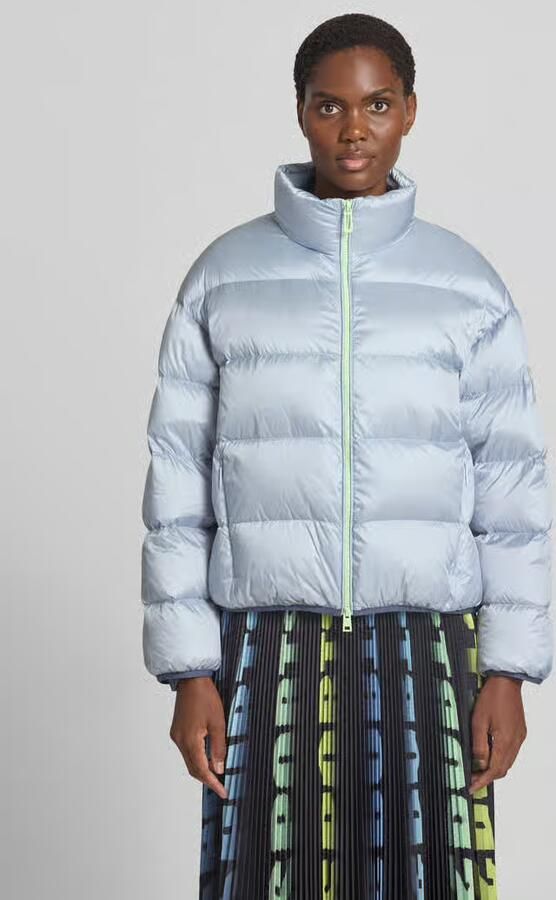 Marc Cain Regular fit jack in stiksels met opstaande kraag - Foto 3