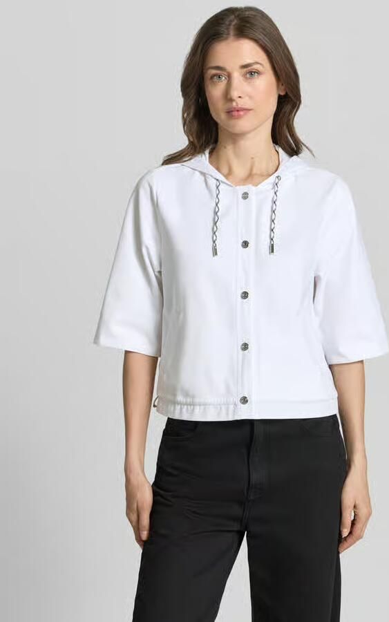 Marc Cain regular fit jack met capuchon - Foto 3