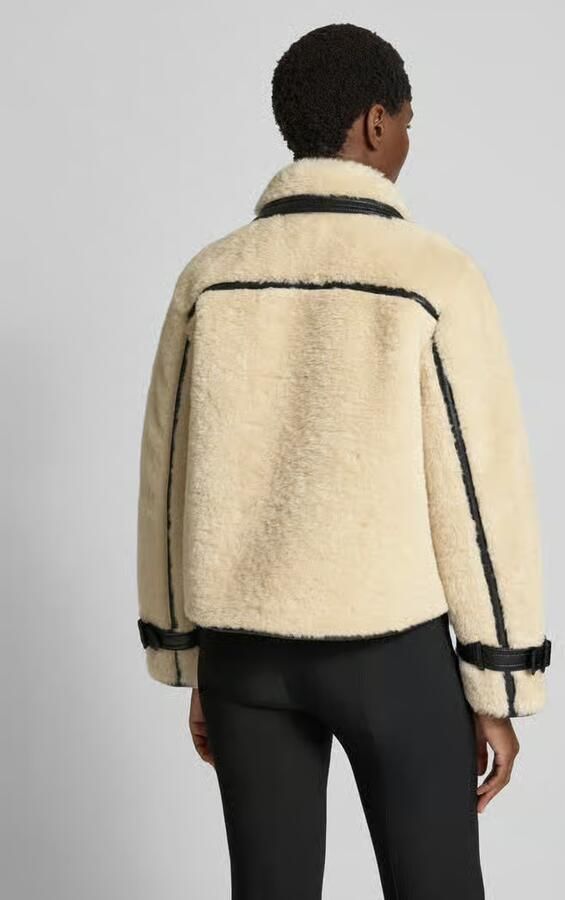 Marc Cain Regular fit jack met imitatiebont