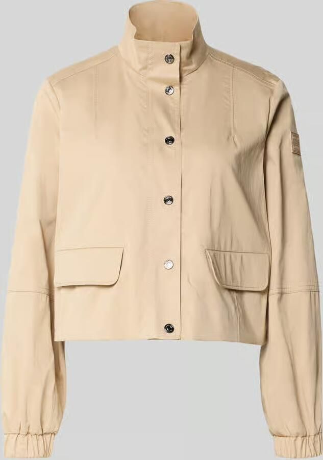 Marc Cain Regular fit jack met opstaande kraag