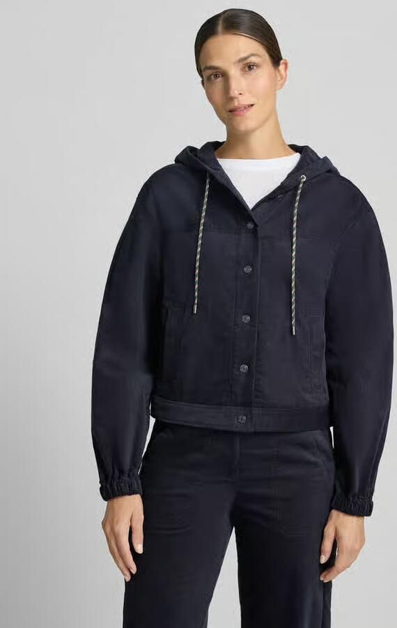 Marc Cain regular fit jack van katoenmix - Foto 3