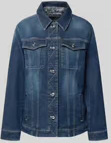 Marc Cain regular fit jeansjack met lyocell