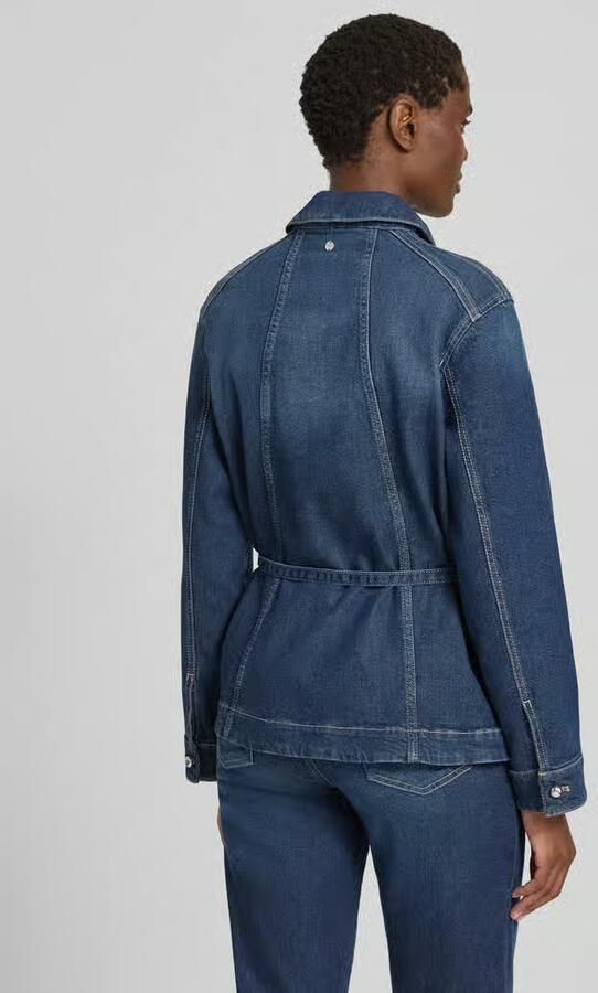 Marc Cain regular fit jeansjack met lyocell - Foto 3