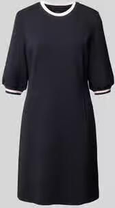 Marc Cain Regular fit jurk van katoenmix