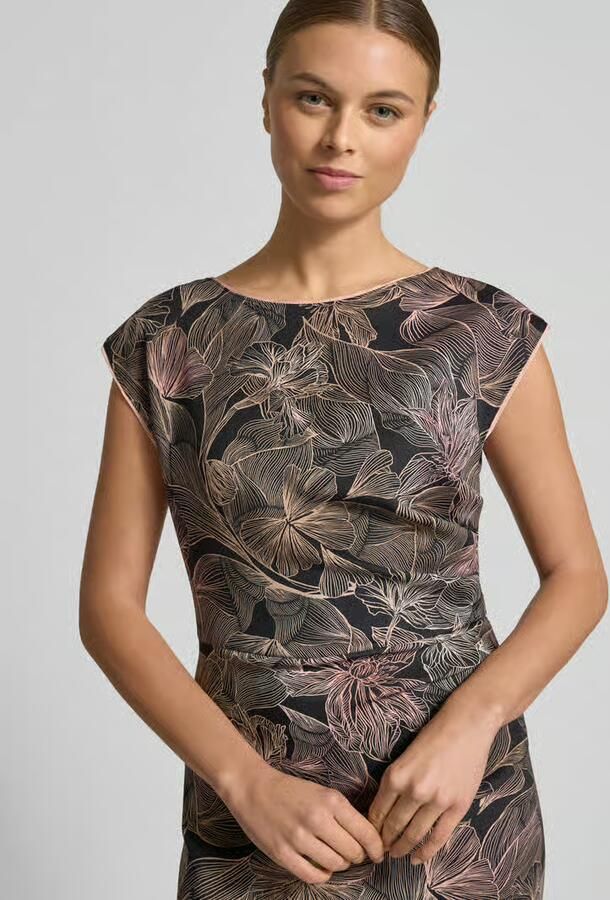 Marc Cain Regular fit kokerjurk met all-over bloemenprint - Foto 2