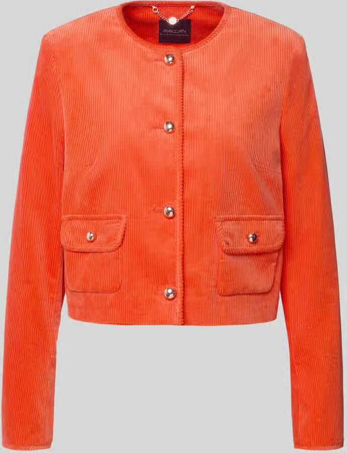Marc Cain Regular fit korte blazer van puur katoen