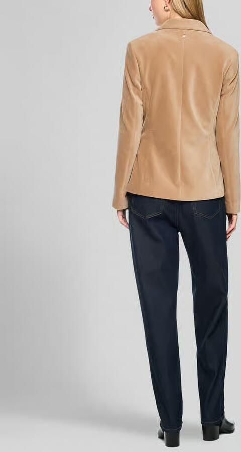 Marc Cain Regular fit lange blazer met corduroystructuur - Foto 2