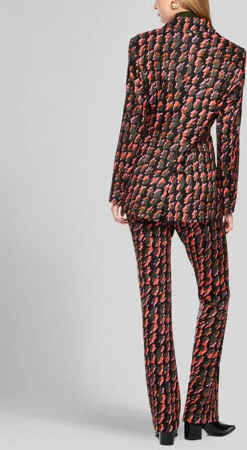 Marc Cain Regular fit lange blazer met labeldetail - Foto 2
