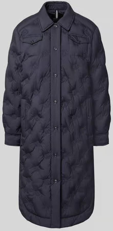 Marc Cain regular fit mantel in doorgestikt effect
