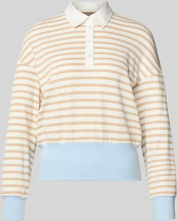 Marc Cain Regular fit Poloshirt met brede band