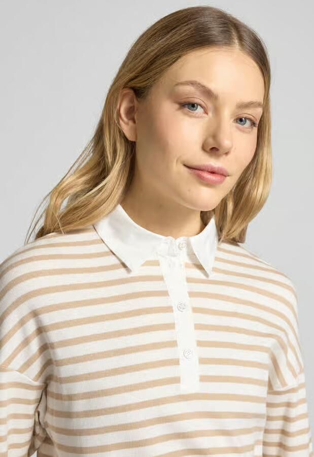 Marc Cain Regular fit Poloshirt met brede band - Foto 2