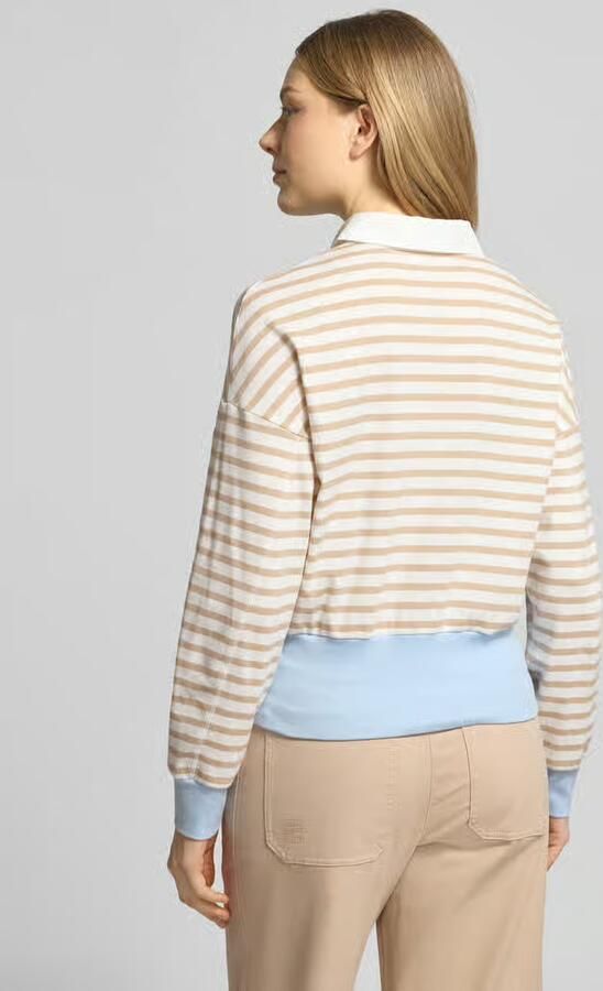 Marc Cain Regular fit Poloshirt met brede band