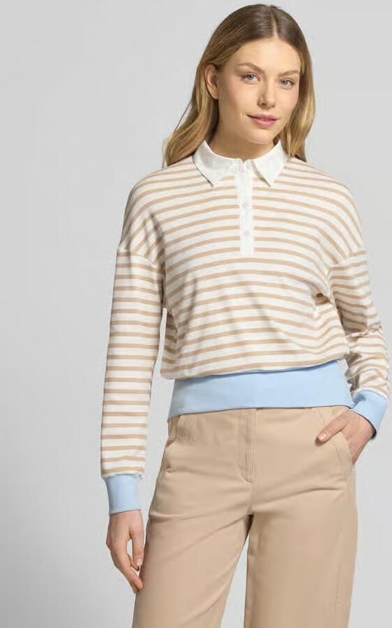 Marc Cain Regular fit Poloshirt met brede band - Foto 4