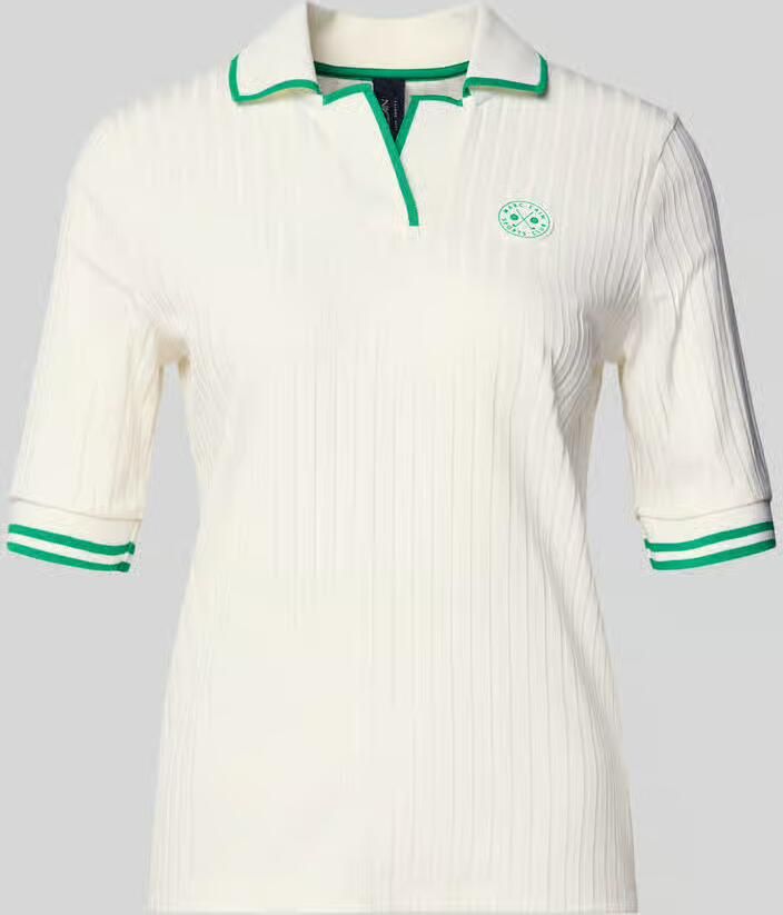 Marc Cain Regular fit Poloshirt van Viscosemix - Foto 2