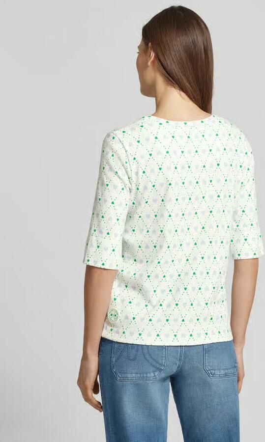 Marc Cain Regular fit shirt met lange mouwen met all-over motiefprint