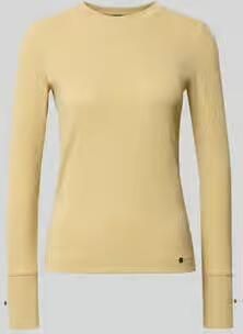 Marc Cain Regular fit shirt met lange mouwen met ronde hals