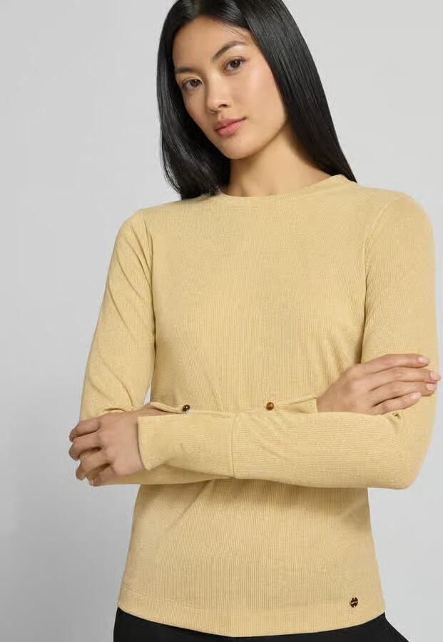 Marc Cain Regular fit shirt met lange mouwen met ronde hals - Foto 2