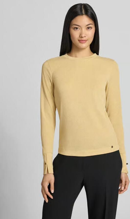 Marc Cain Regular fit shirt met lange mouwen met ronde hals - Foto 3