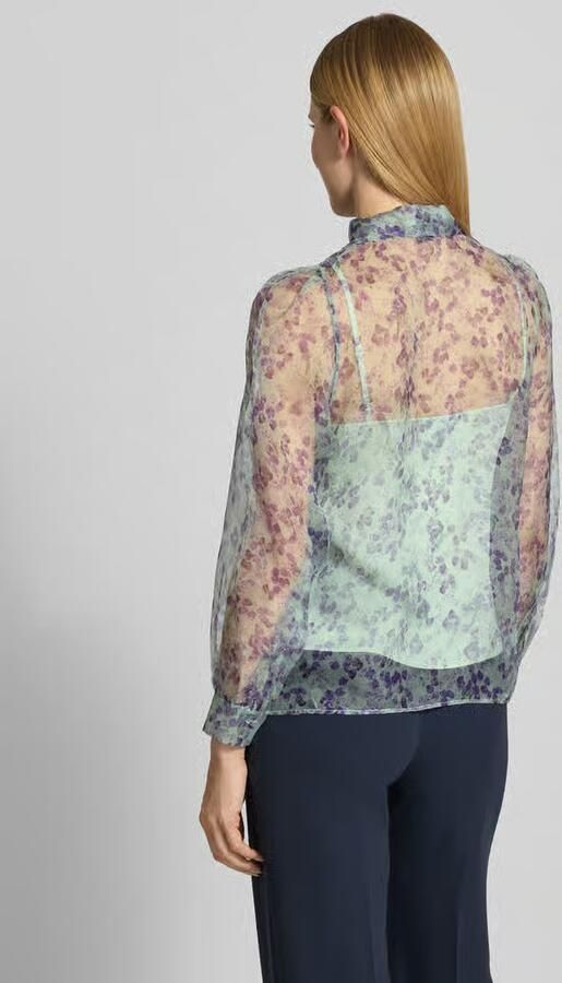 Marc Cain regular fit strikblouse van zijde - Foto 3