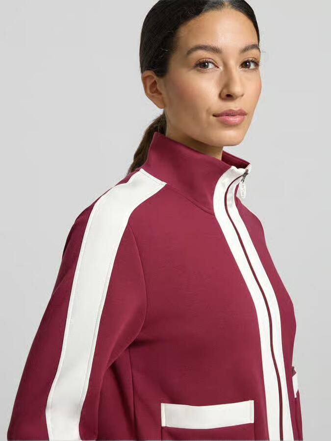 Marc Cain Regular fit sweatjack met opstaande kraag - Foto 2