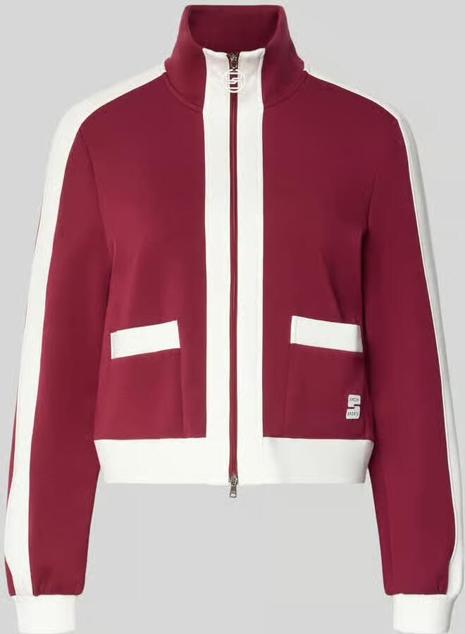 Marc Cain Regular fit sweatjack met opstaande kraag