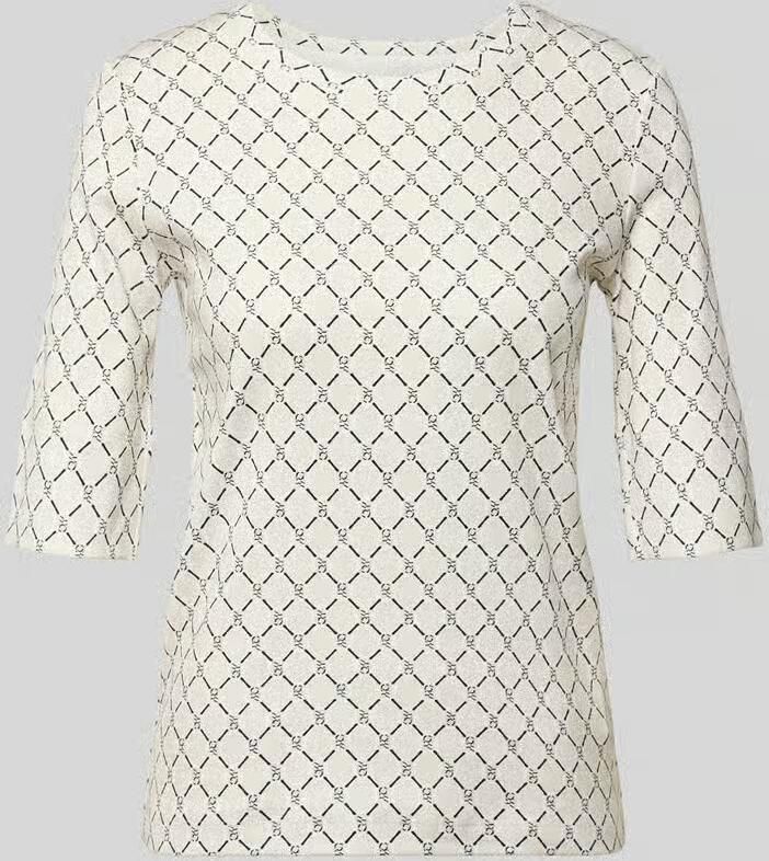 Marc Cain regular fit T-shirt met all-over logoprint