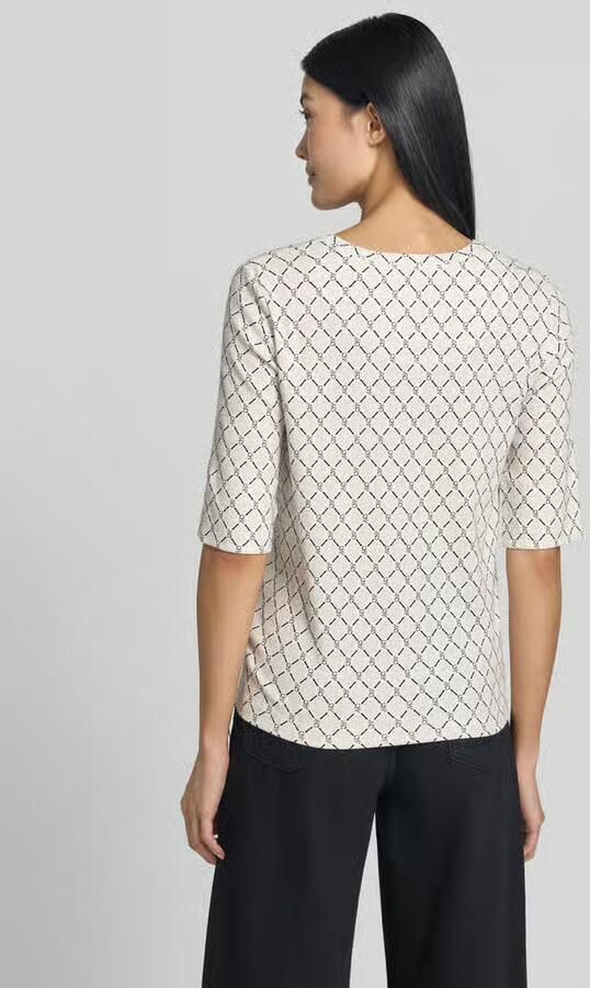 Marc Cain regular fit T-shirt met all-over logoprint - Foto 3