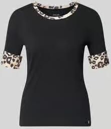 Marc Cain regular fit T-shirt met dierenprint