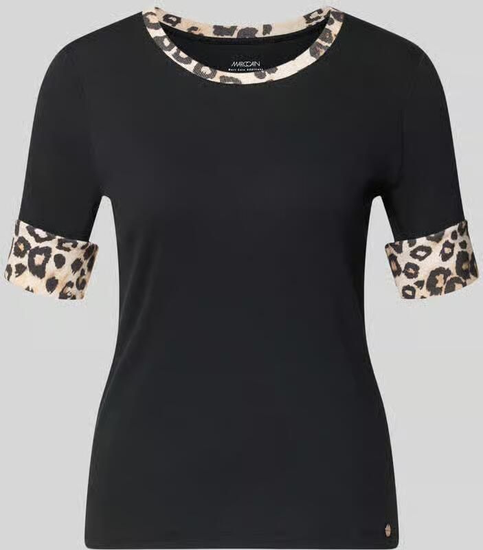 Marc Cain regular fit T-shirt met dierenprint