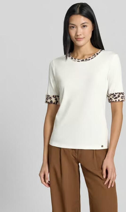 Marc Cain regular fit T-shirt met dierenprint - Foto 2