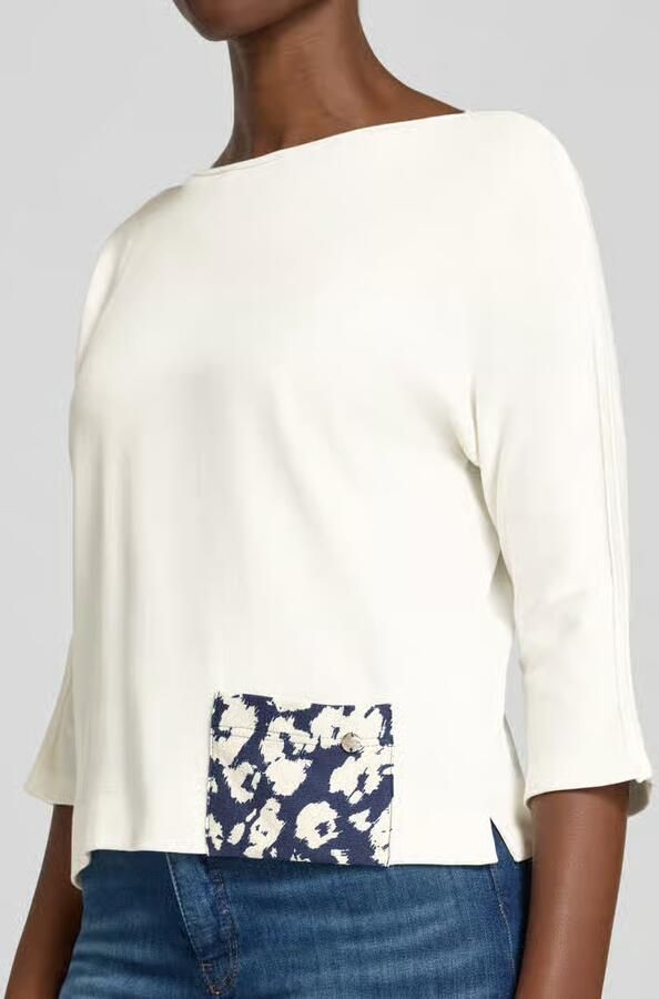 Marc Cain regular fit T-shirt met logodetail