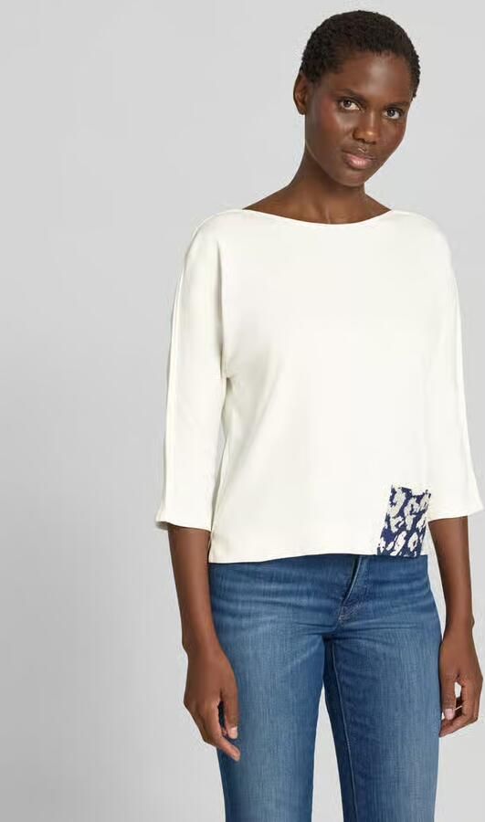 Marc Cain regular fit T-shirt met logodetail