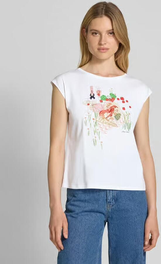 Marc Cain Regular fit T-shirt met ronde hals - Foto 2