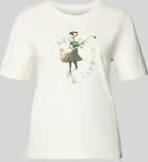 Marc Cain Regular fit T-shirt met siersteentjes - Foto 2