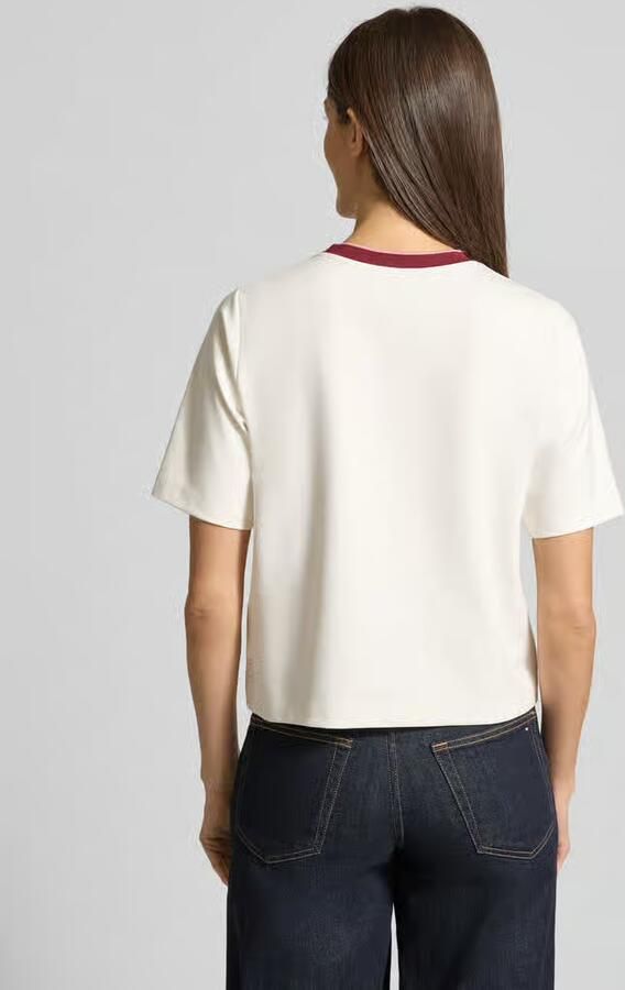 Marc Cain Regular fit T-shirt met strass-steentjes - Foto 2