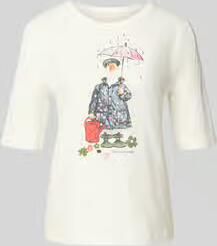 Marc Cain Regular fit t-shirt van puur katoen
