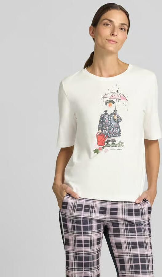 Marc Cain Regular fit t-shirt van puur katoen - Foto 3