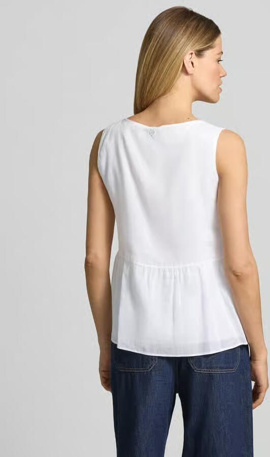 Marc Cain regular fit top met tunnelkoord - Foto 2