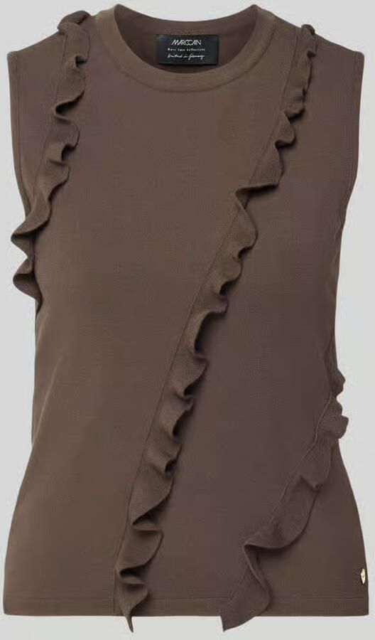 Marc Cain regular fit top van viscosemix - Foto 2