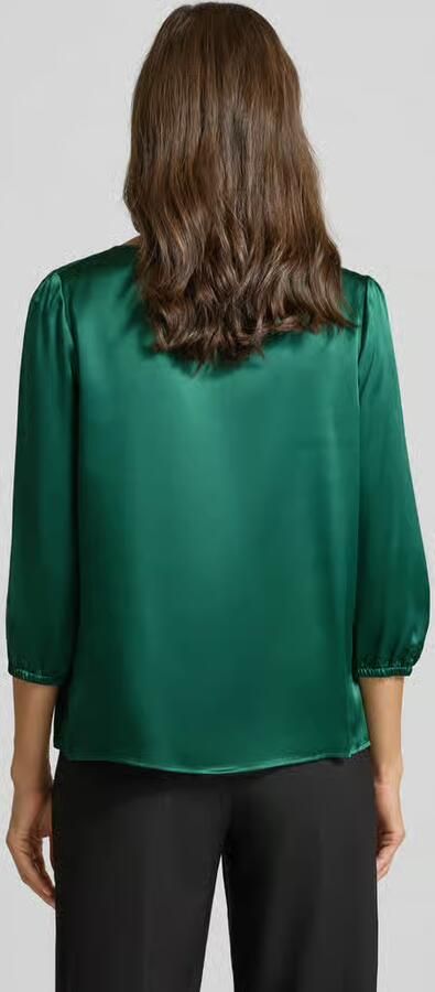 Marc Cain Regular fit zijden blouse met 3 4-mouwen