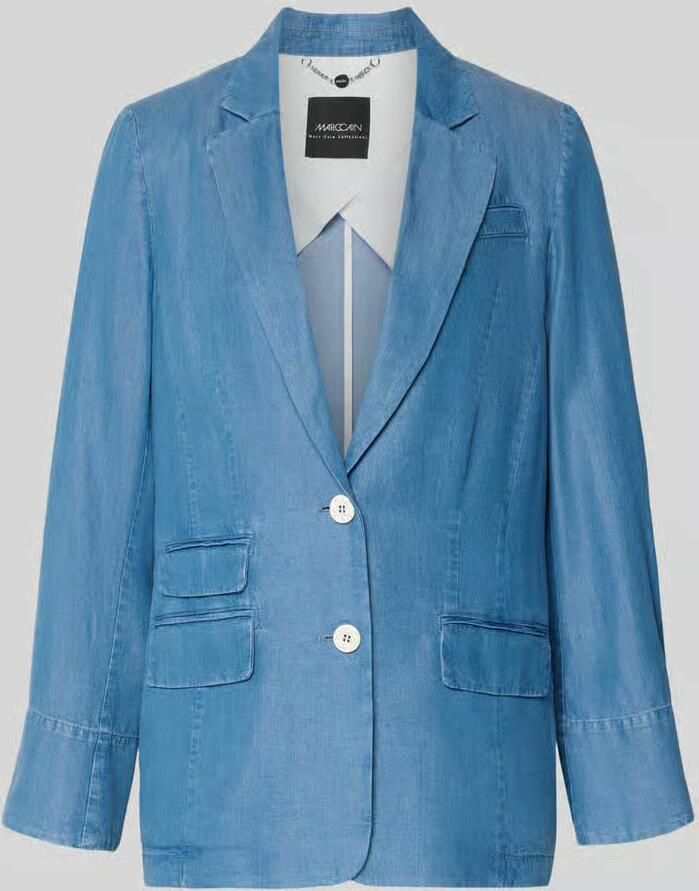 Marc Cain relaxed fit blazer met klepzakken - Foto 2