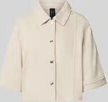 Marc Cain relaxed fit blazer van katoenmix in denimlook
