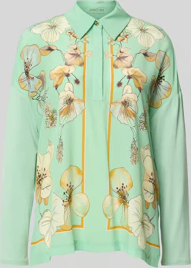 Marc Cain relaxed fit blouse met bloemenprint