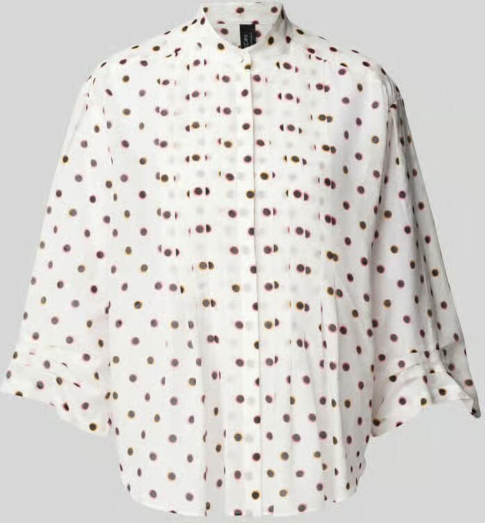 Marc Cain Relaxed fit blouse met opstaande kraag