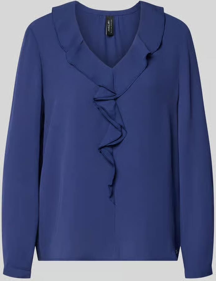Marc Cain relaxed fit blouse met ruches