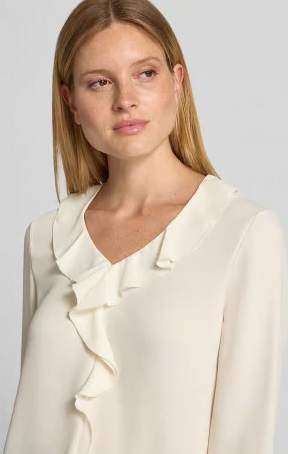 Marc Cain relaxed fit blouse met ruches - Foto 2