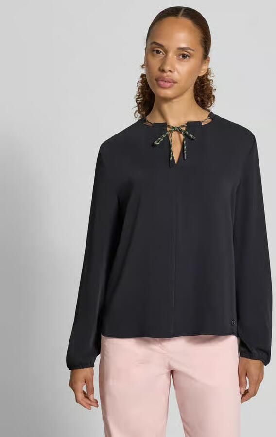 Marc Cain relaxed fit blouse met tunnelkoord - Foto 2