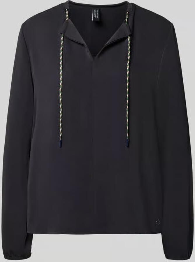 Marc Cain relaxed fit blouse met tunnelkoord - Foto 2