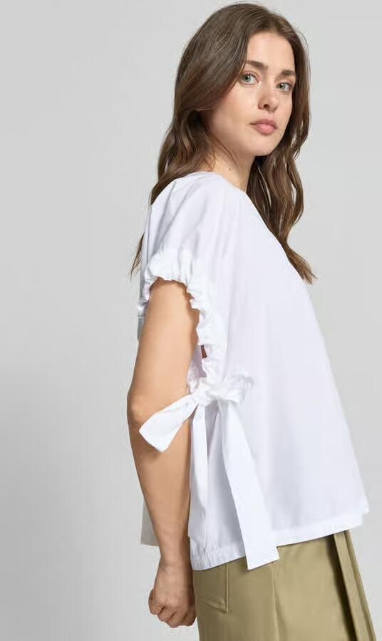 Marc Cain relaxed fit blouse met V-hals
