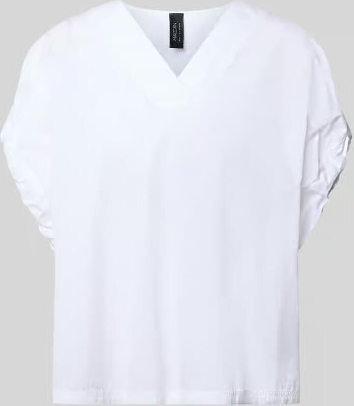 Marc Cain relaxed fit blouse met V-hals - Foto 2